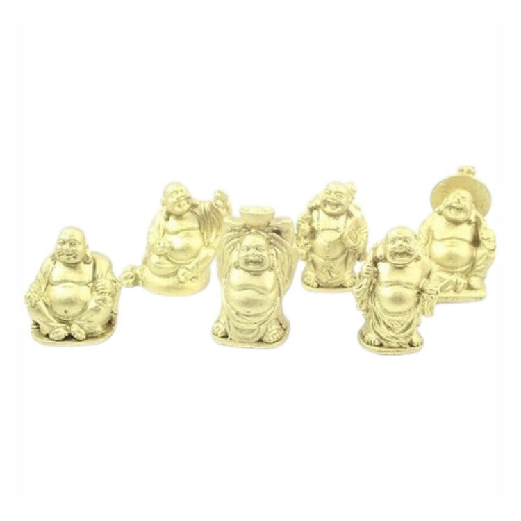 Mini boeddha goud 3 cm