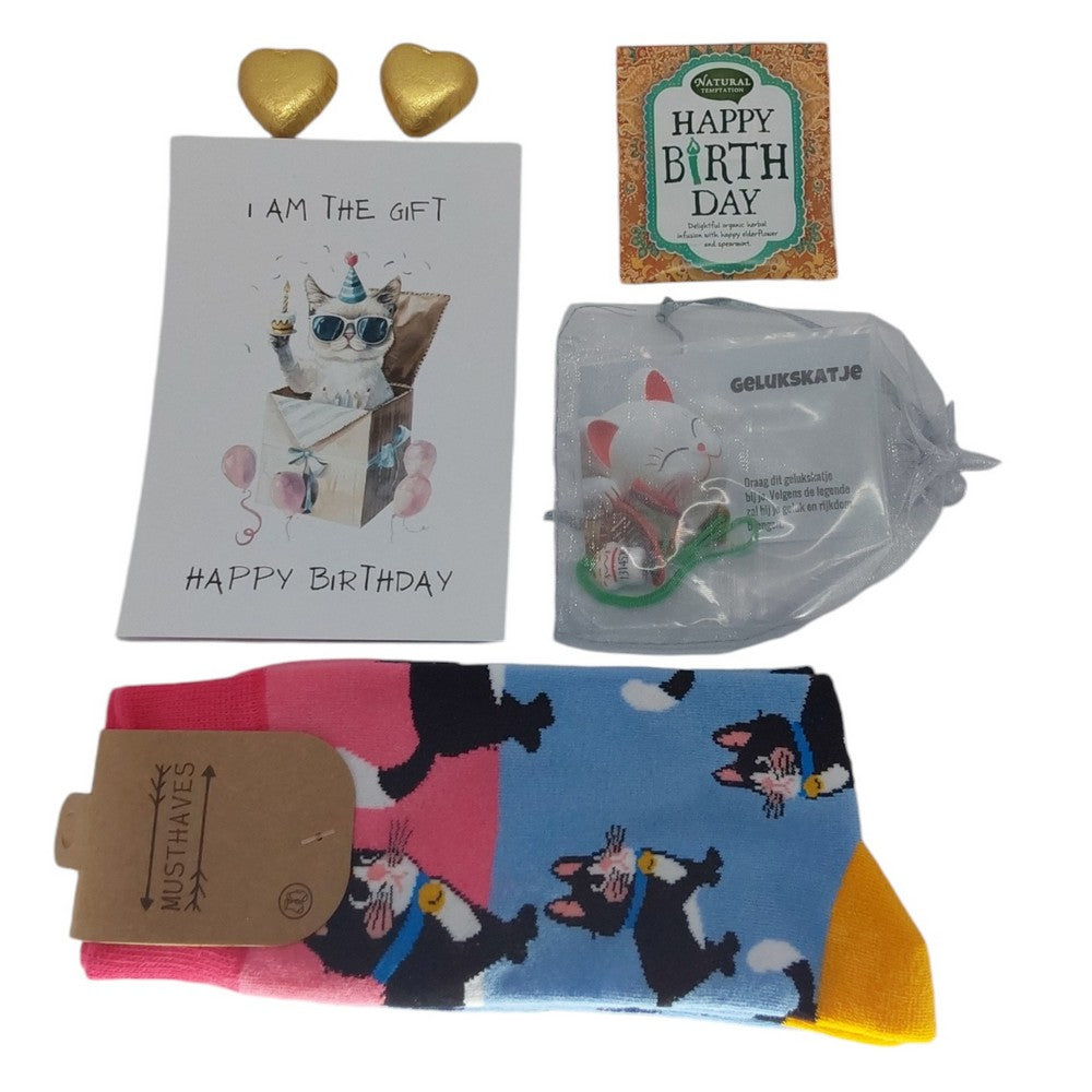 Verjaardagspakket voor een kattenliefhebber