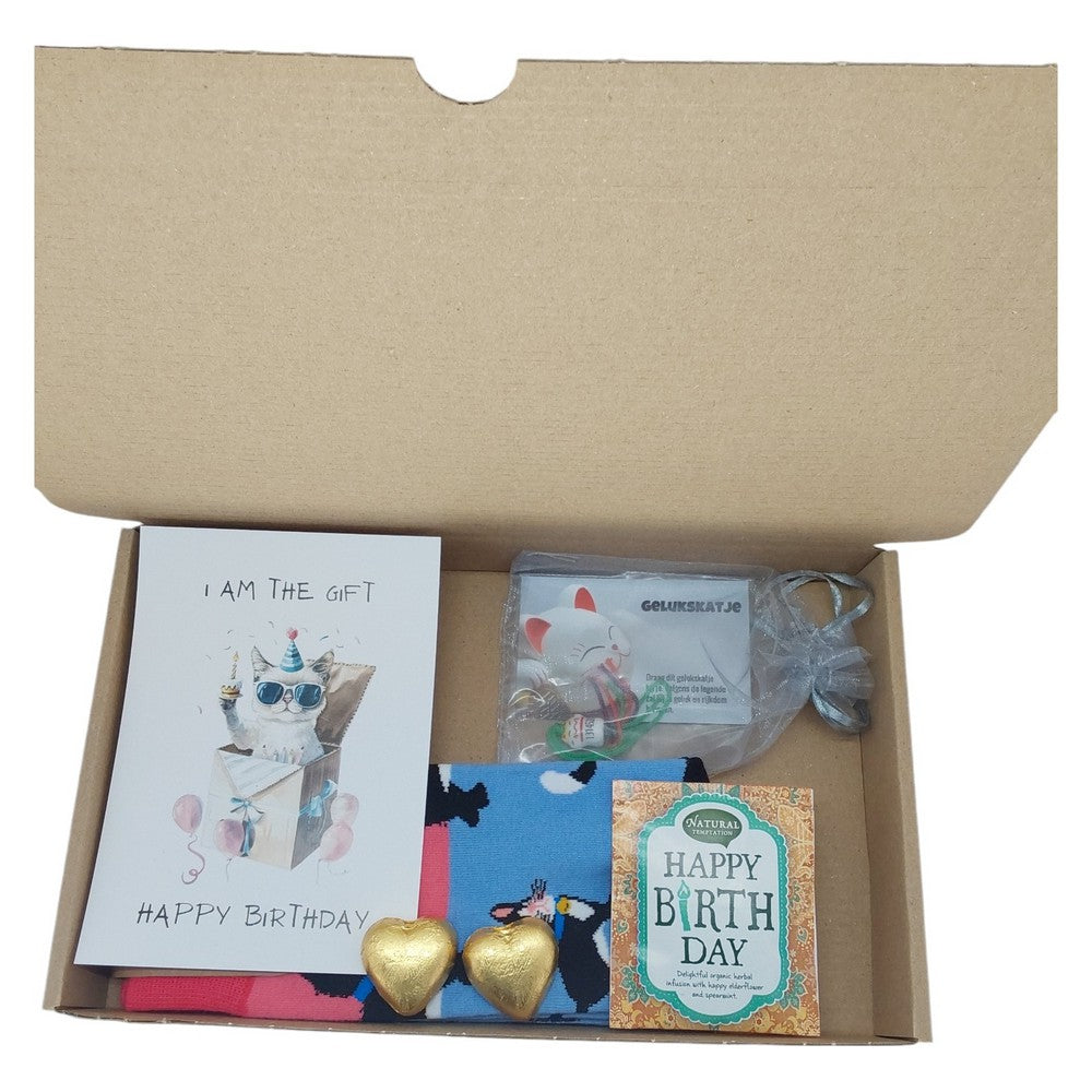 Verjaardagspakket voor een kattenliefhebber
