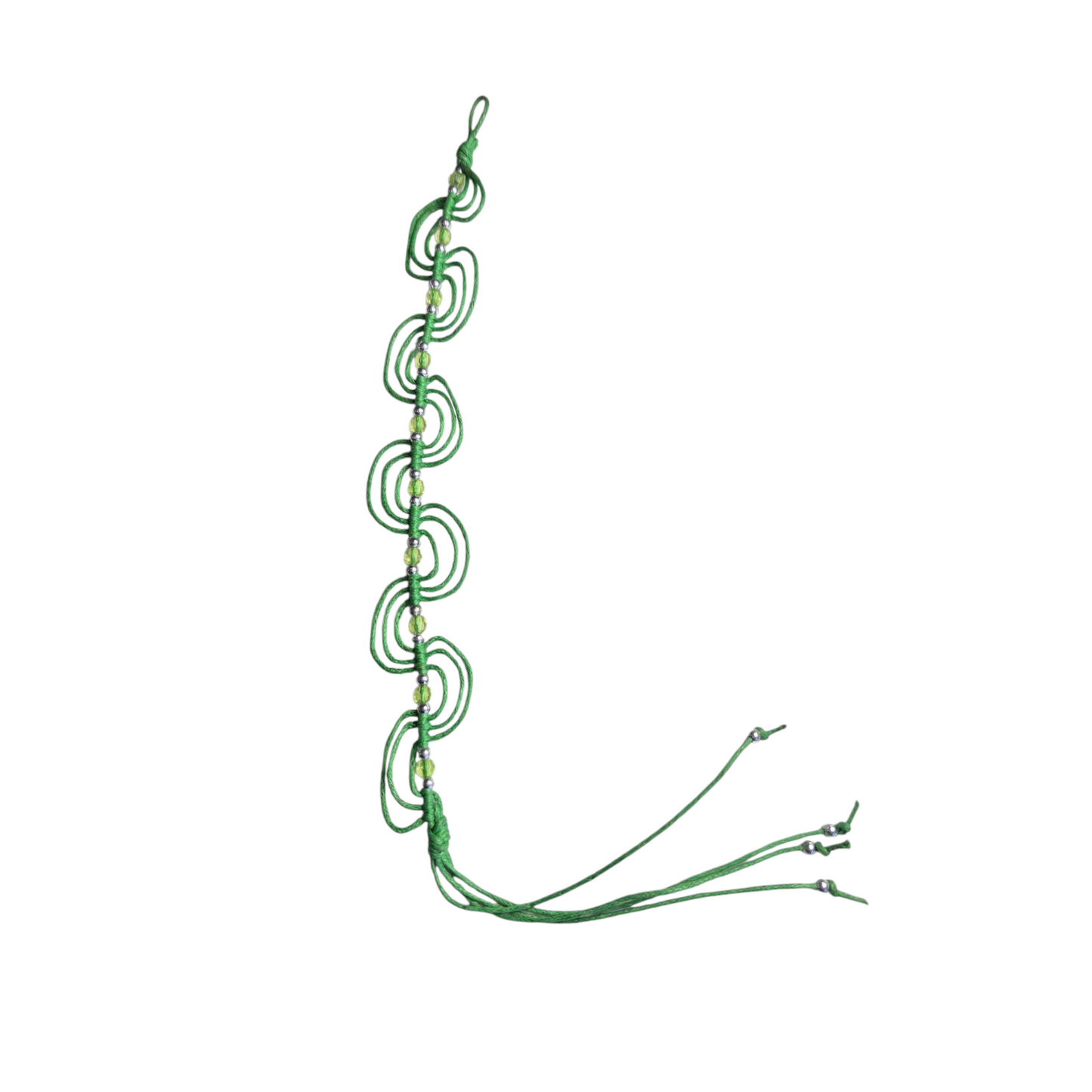Groen touw armbandje