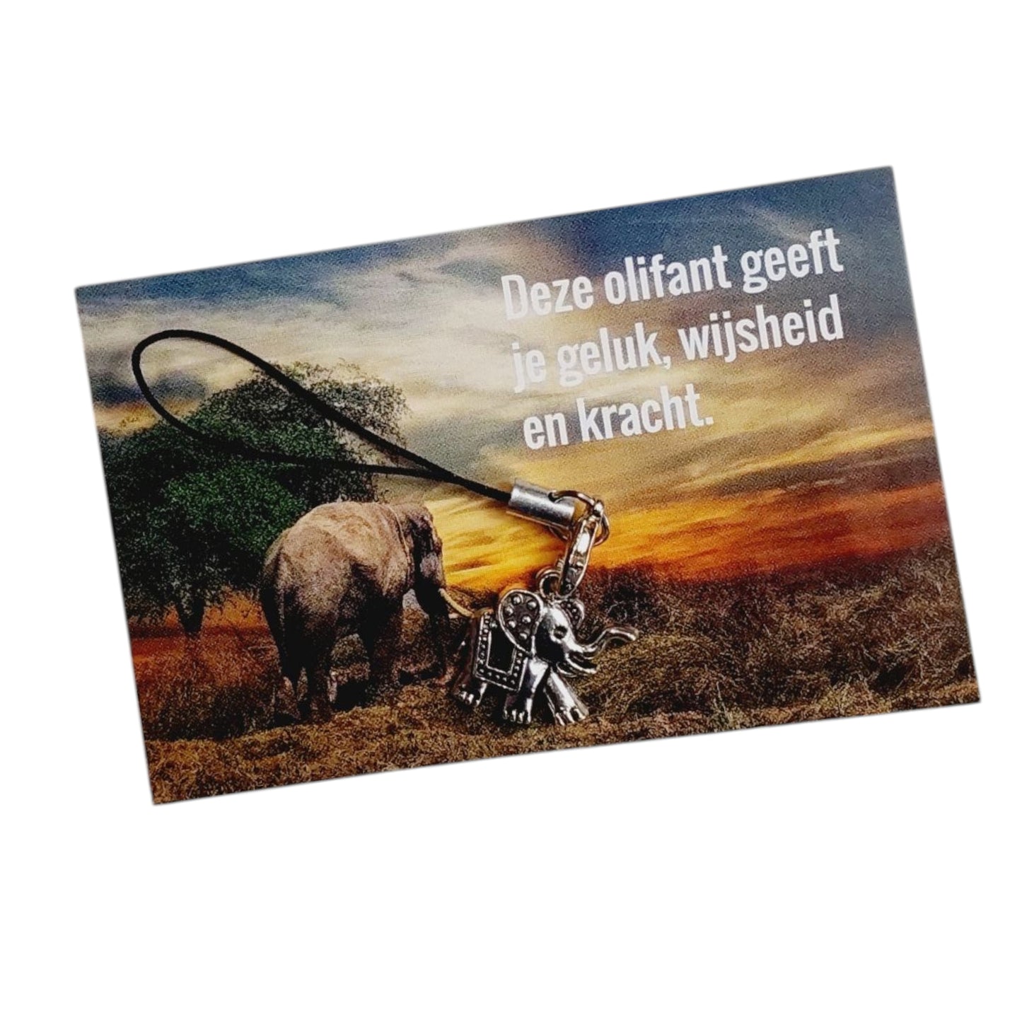 Kaartje Olifant voor geluk, wijsheid en kracht