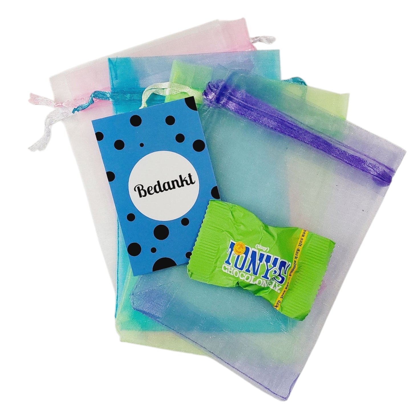 Kadozakje bedankt met Tony Chocolony chocolaatje