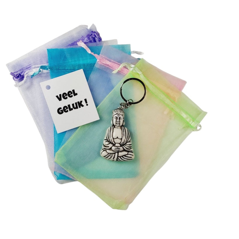 Gelukszakje boeddhasleutelhanger