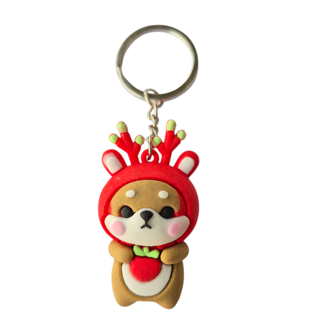 Sleutelhanger met Shiba hond