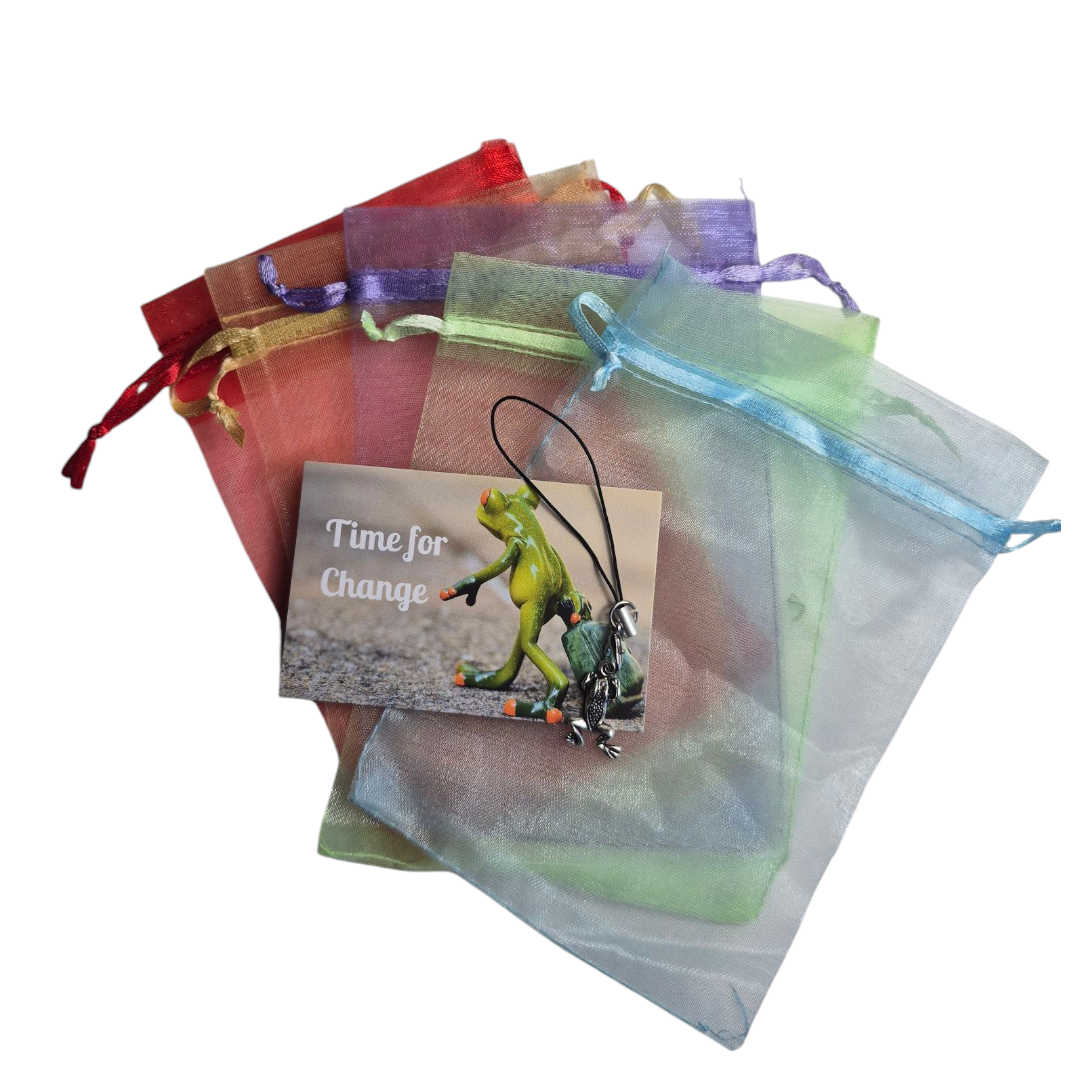 Zakje Time for change met kikkertje