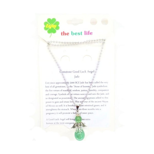 Ketting met jade beschermengeltje