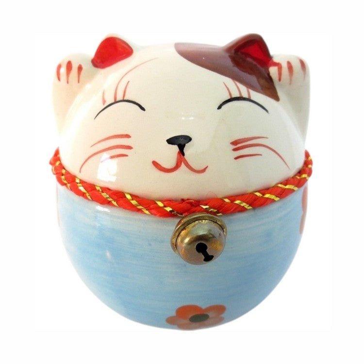 Ronde lucky cat spaarpot