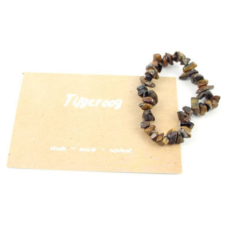 Geluksarmbandje tijgeroog (studie - inzicht - wijsheid)