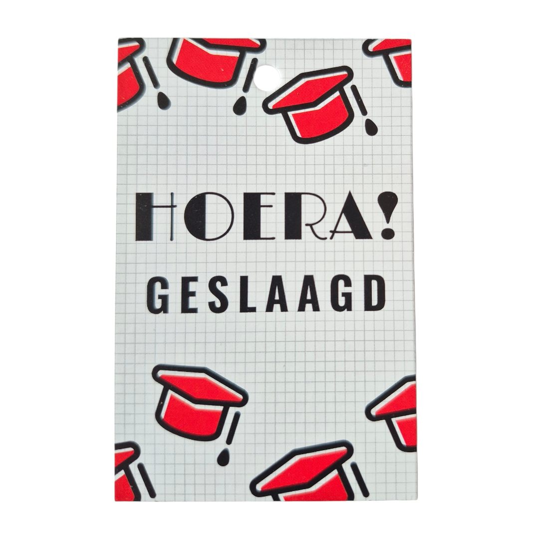 geslaagd kaartje