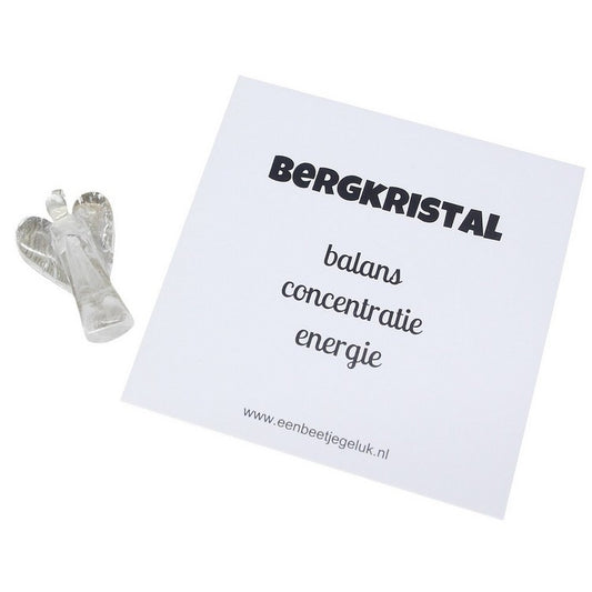 Bergkristal hangertje Engel 3,5 cm
