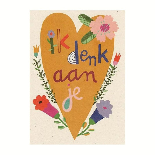 Ik denk aan je - kaartj