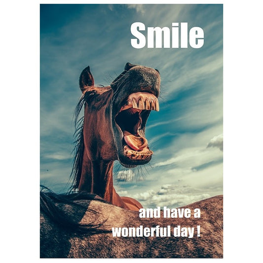 Kaart 'Smile and have a wonderful day'
