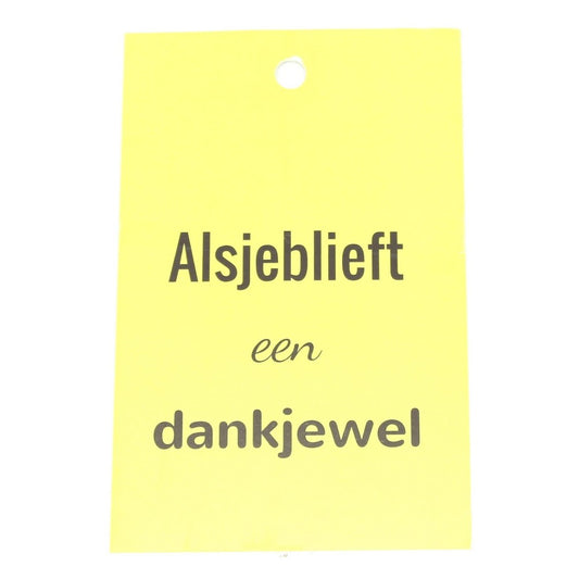 Kaartje Alsjeblieft een dankjewel