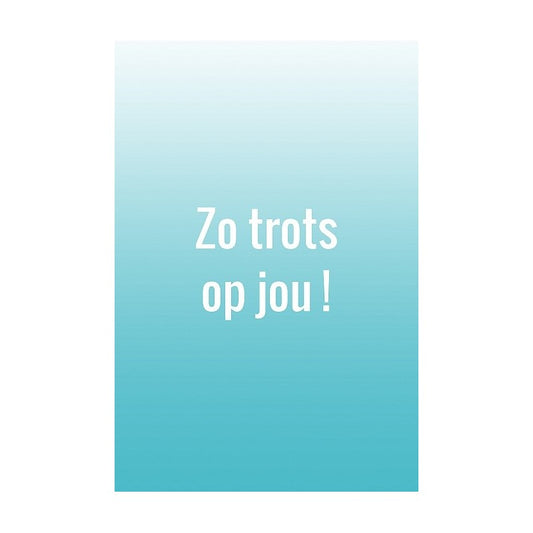 Mini kaartje 'Zo trots op jou' met envelopje