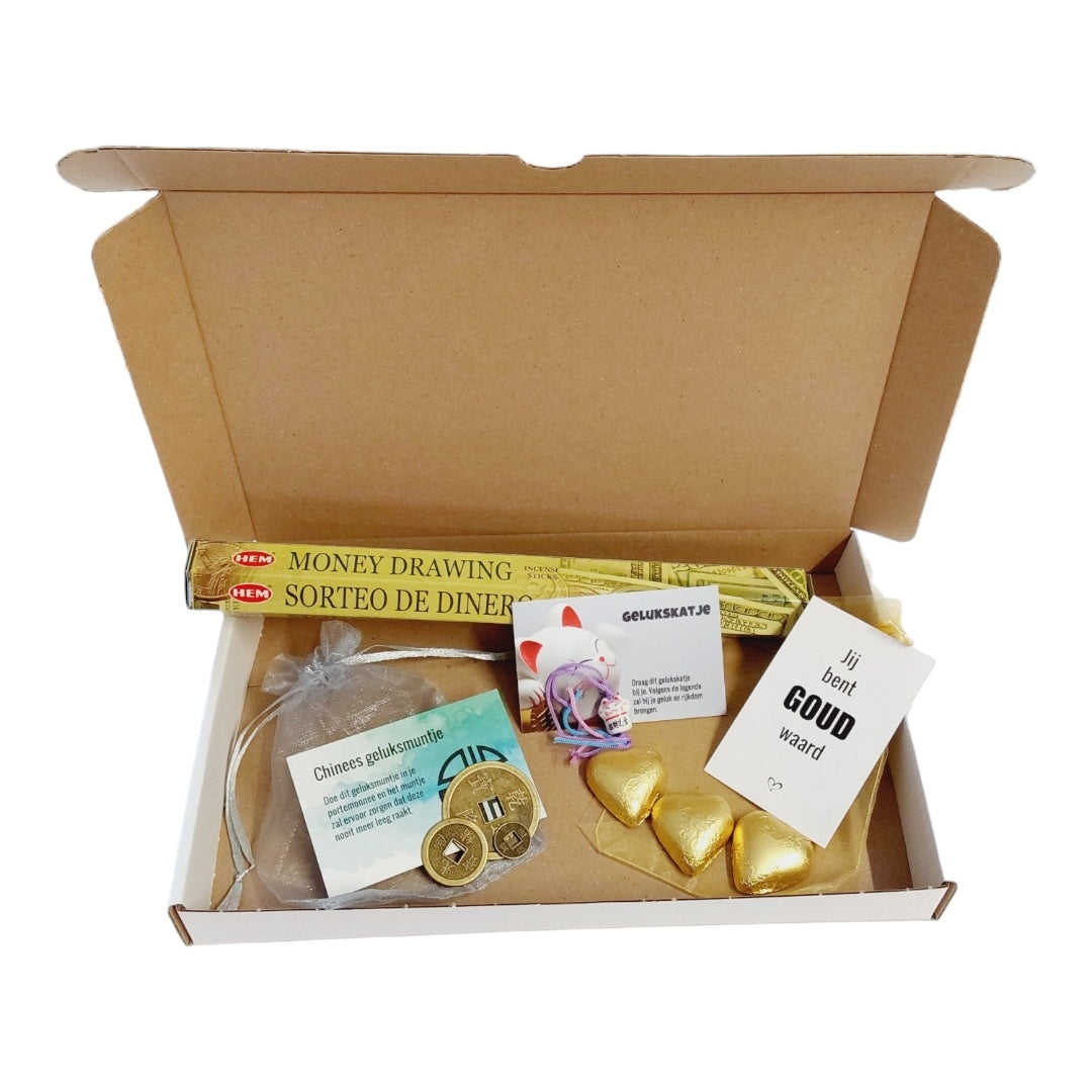 Kadobox Money Drawing om geld aan te trekken