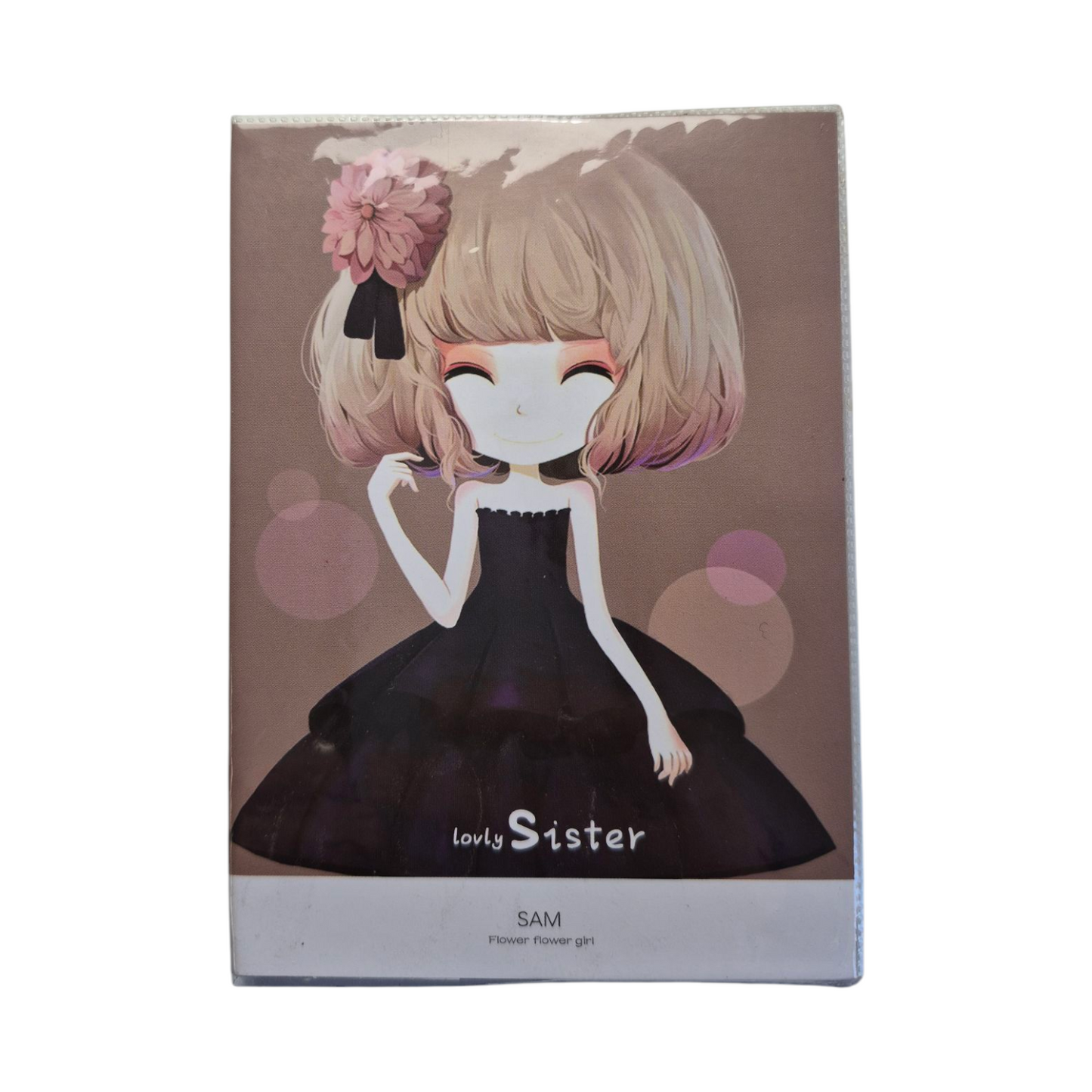 kawaii meisje boekje beige