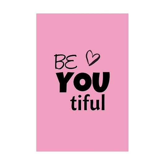 Label 'Be You tiful' 8 x 5 cm