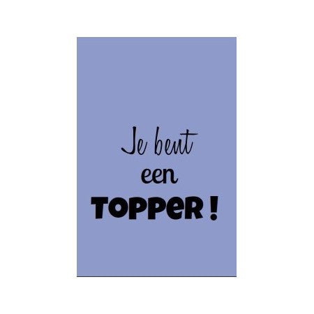 Cadeaulabel 'Je bent een topper'