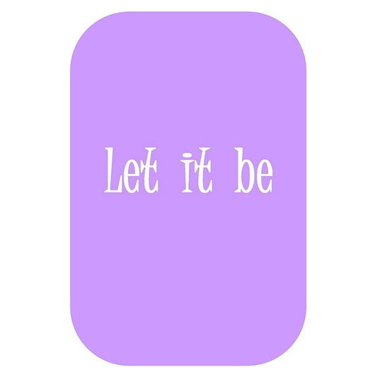 Ansichtkaart 'Let it be' 10 x 15 cm