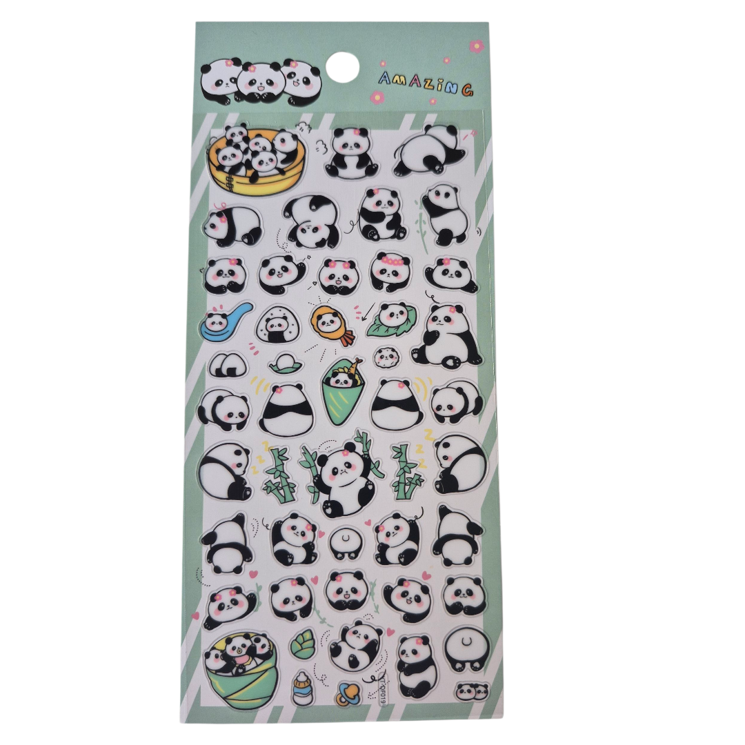 panda stickervel