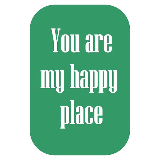 Postkaart met tekst 'You are my happy place'