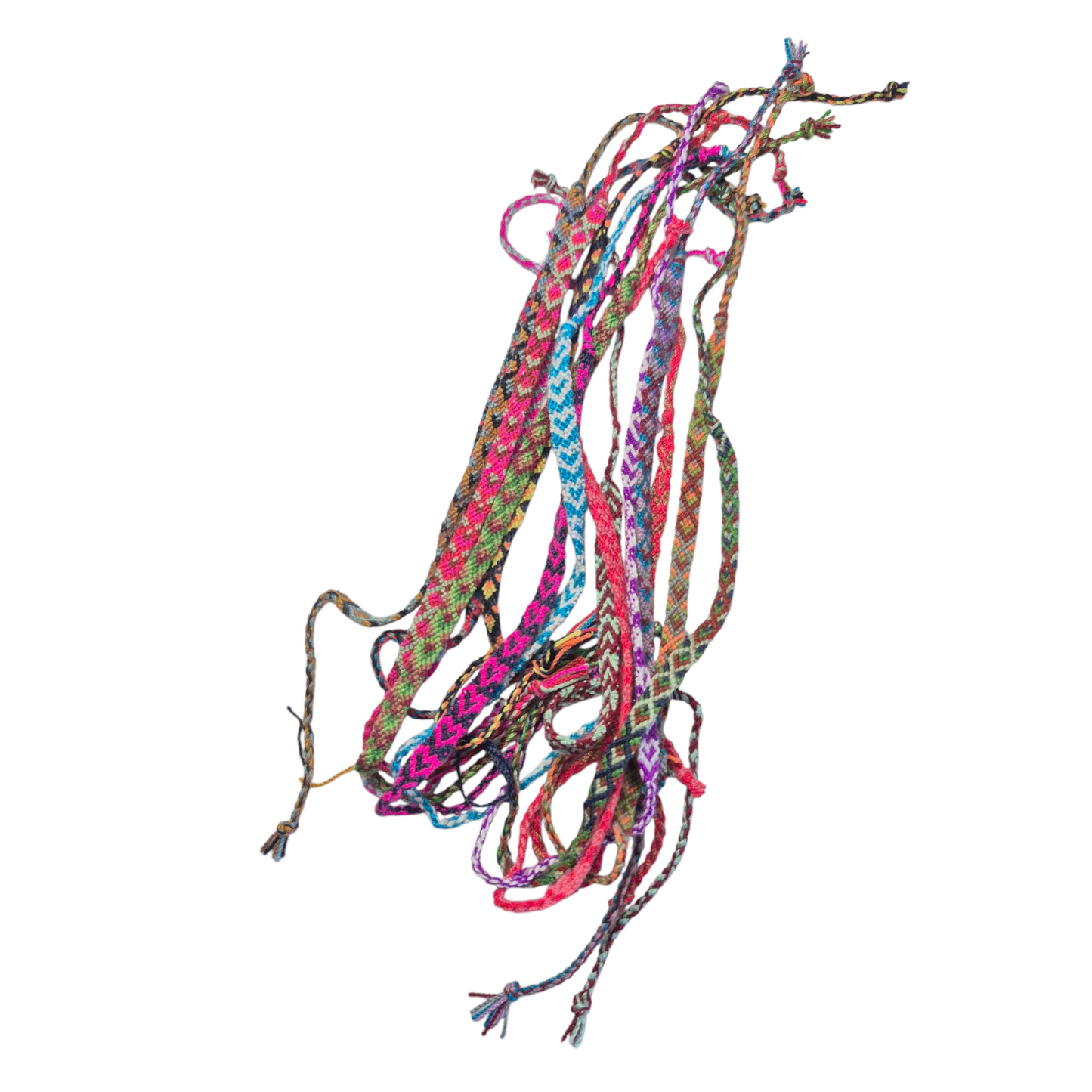 Peruaans vriendschapsarmbandje in vrolijke kleuren