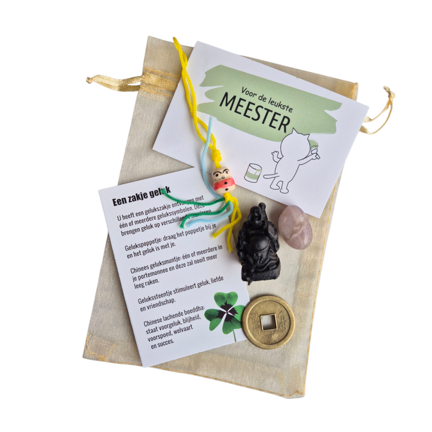 Gelukszakje bedankt meester