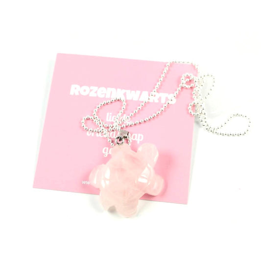Rozenkwarts schildpadje aan ketting