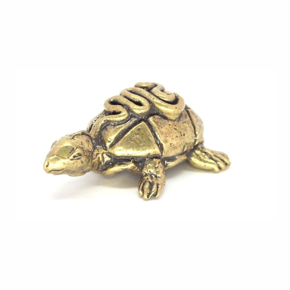 Klein koperen schildpadje 3 cm