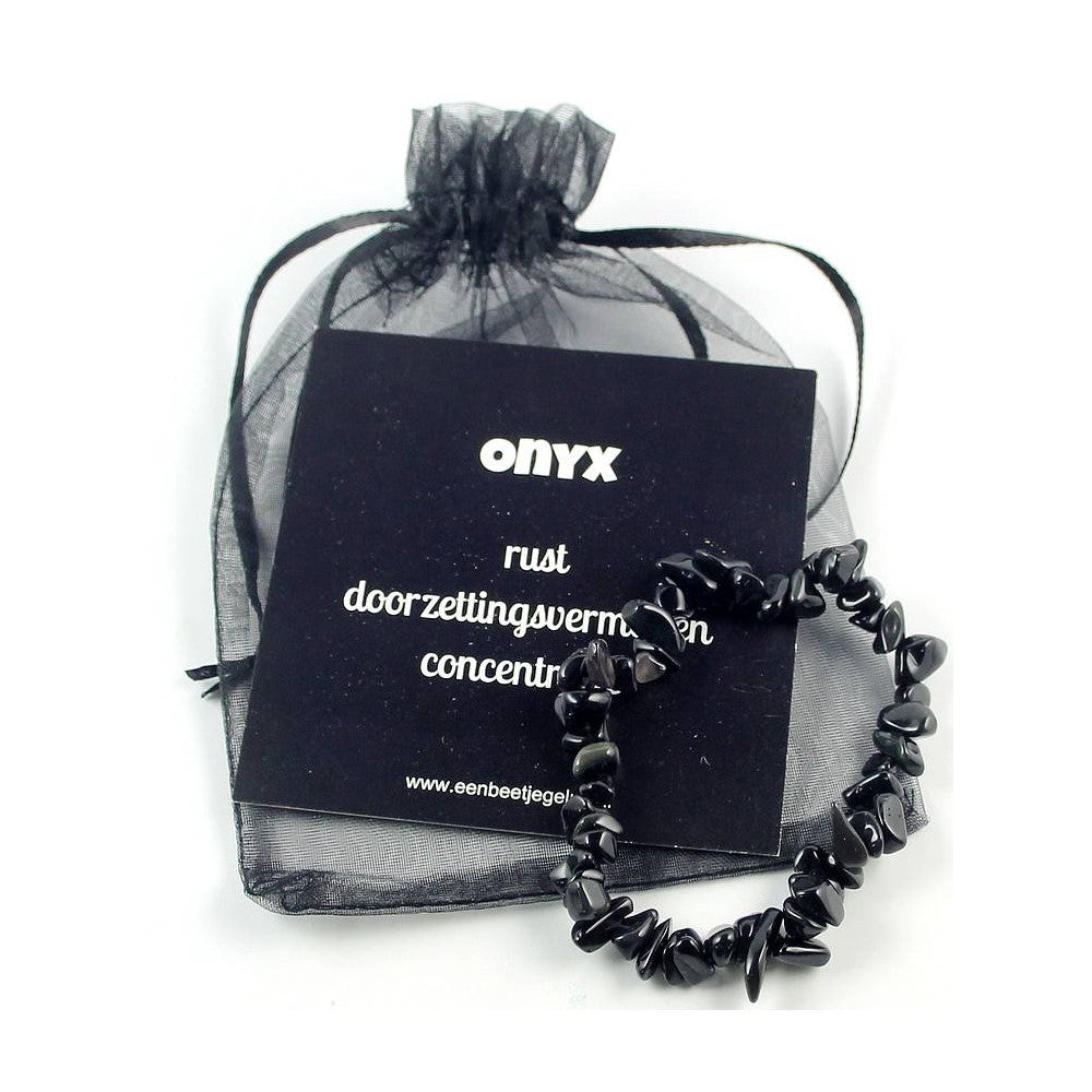 Splitarmband onyx