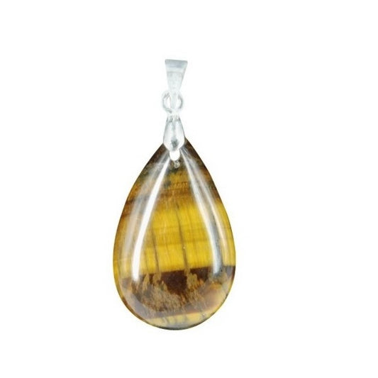 Druppel hanger tijgeroog 2,5 cm
