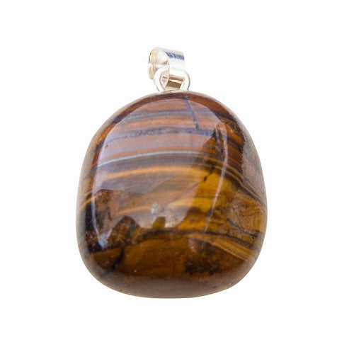 Edelsteen hangertje Tijgeroog 2 cm