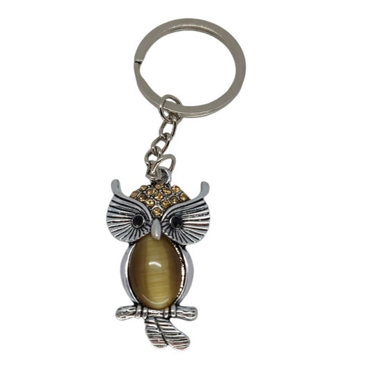 Sleutelhanger uil met glitters