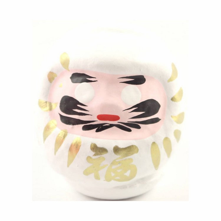 Witte daruma 8 cm -