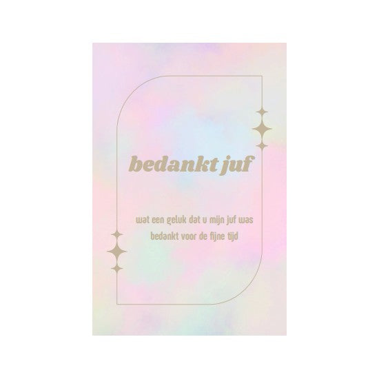 Cadeau voor juf en meester