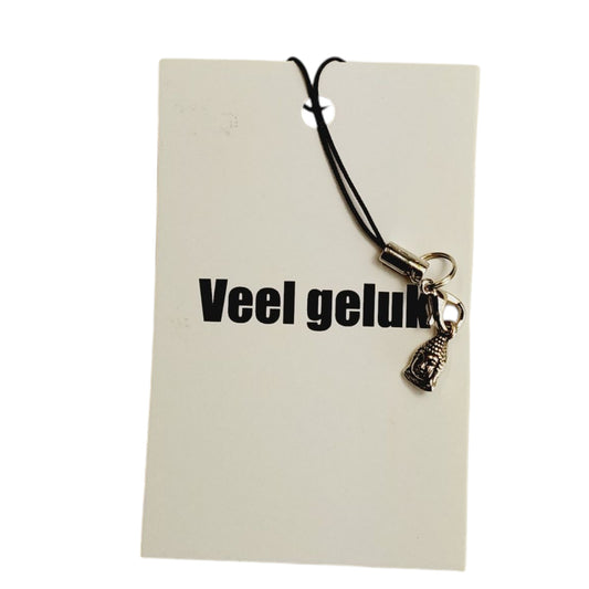 Kaartje veel geluk met boeddha bedeltje