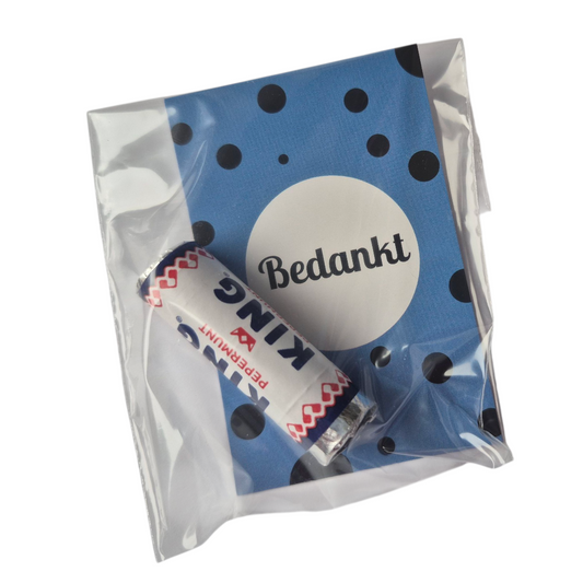 Bedankje met een pepermuntje