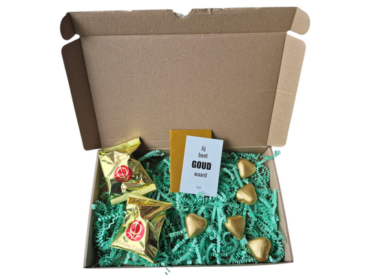 Brievenbus cadeautje jij bent goud waard