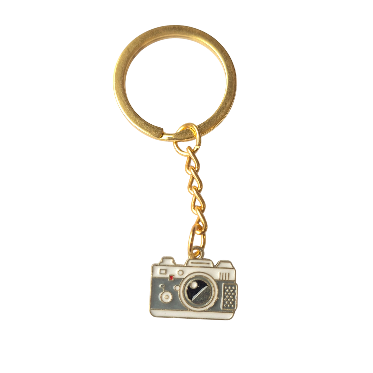 Fotocamera Sleutelhanger – Gouden Camera Bedel | Cadeau voor Fotograaf