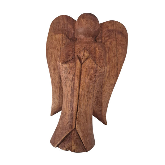 Houten geluksengel