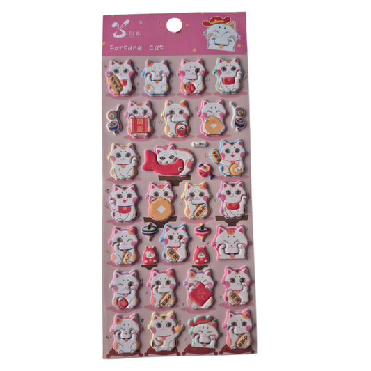 Japanse gelukskat stickers