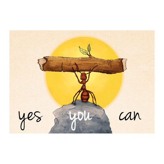 Gelukskaart 'Yes you can'