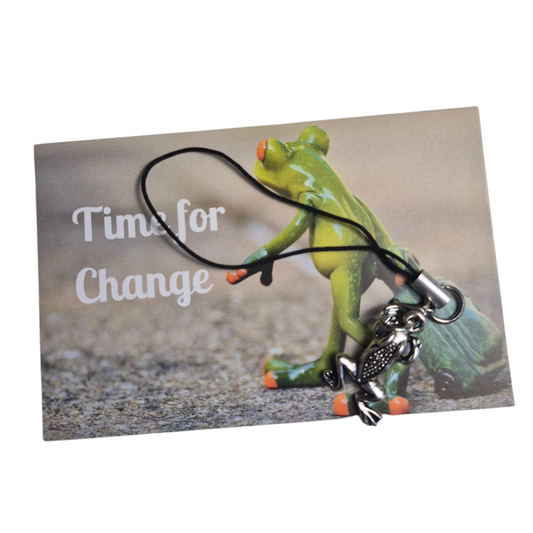 Kaartje Time for Change met kikkertje