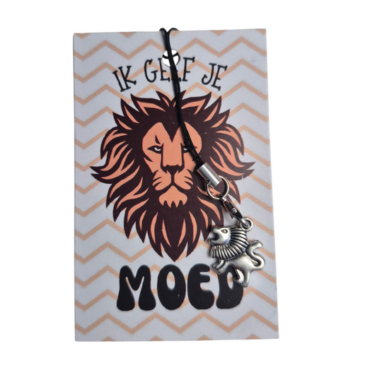 Kaartje ik geef je moed met leeuwtje