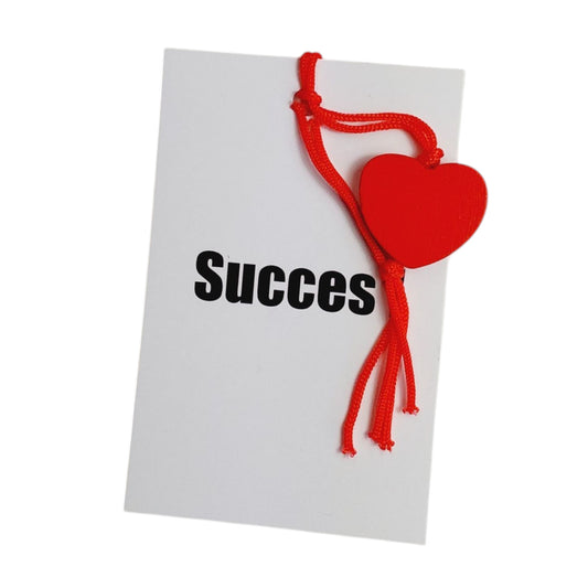 Kaartje succes met hartje
