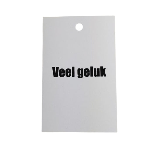 Cadeaulabel Veel geluk