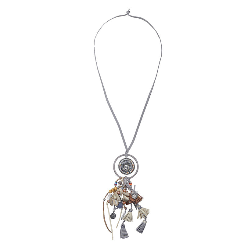 Grijze boeddha ketting