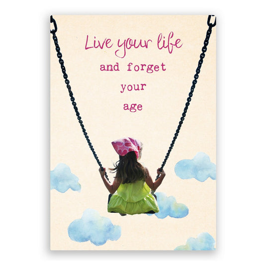 Postkaart Live your life
