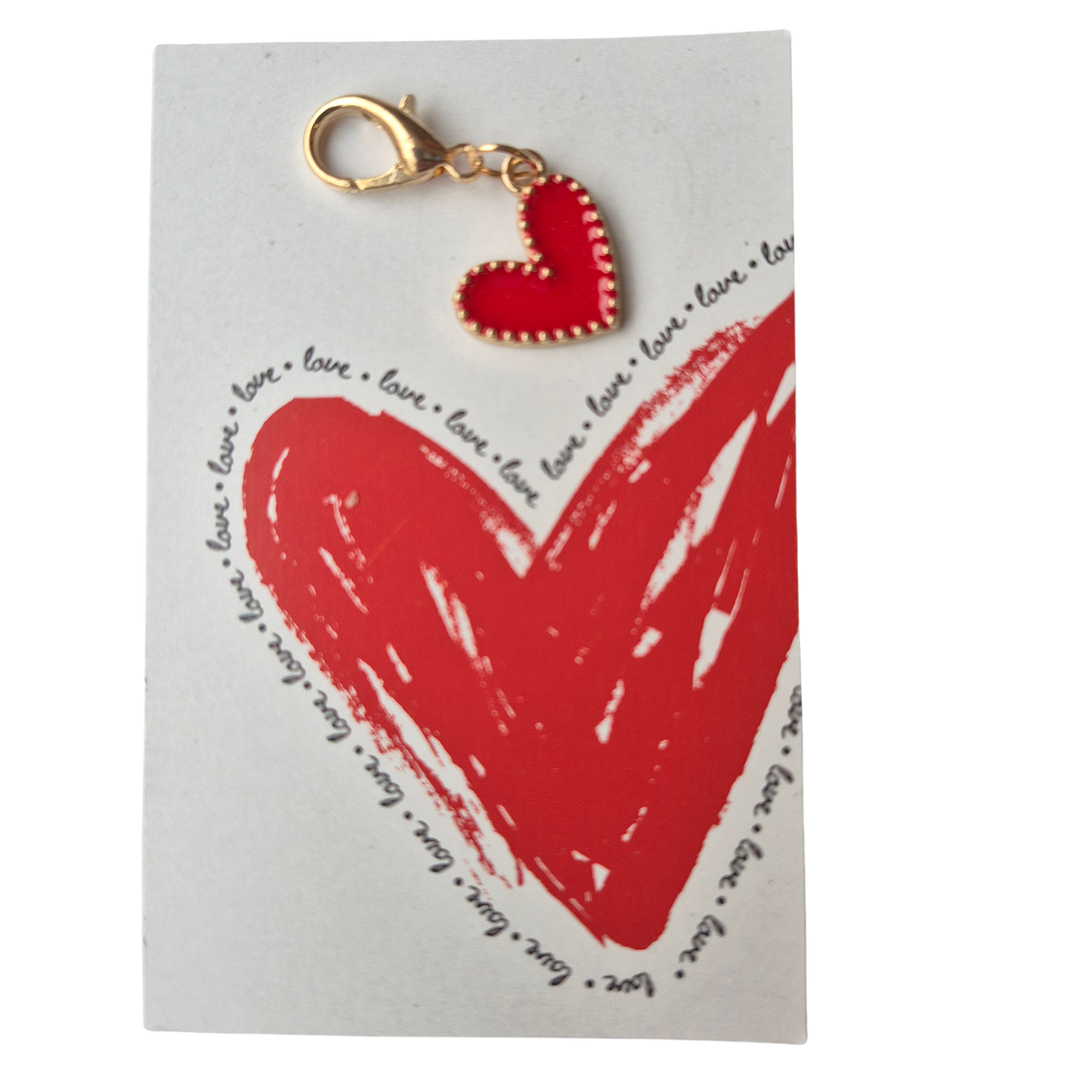 Love Kaartje met Rood Hartje – Liefdevol Cadeautje