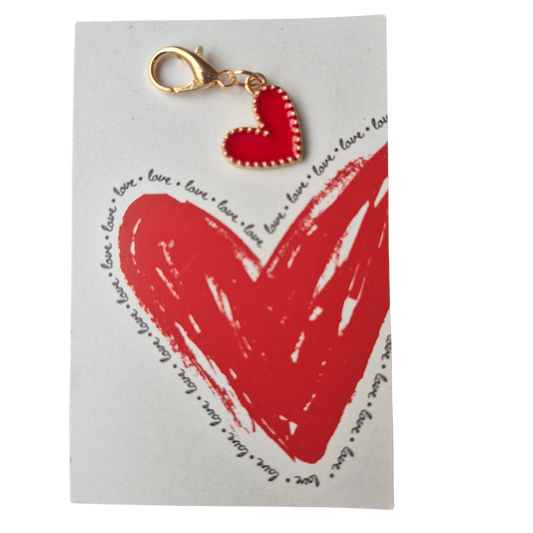 Love Kaartje met Rood Hartje – Liefdevol Cadeautje